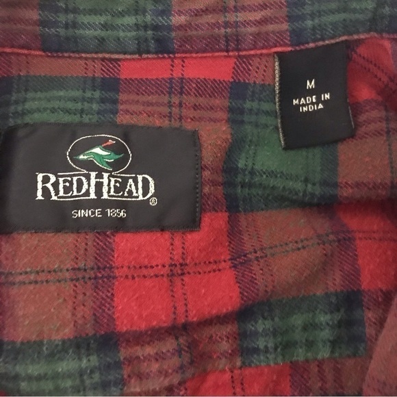 Redhead Button Down Plaid Flannel Long Sleeve Shirt - Picture 4 of 4